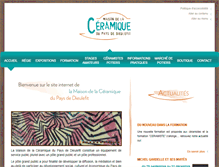 Tablet Screenshot of maisondelaceramique.fr